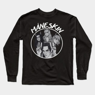 vintage fanart maneskin Long Sleeve T-Shirt